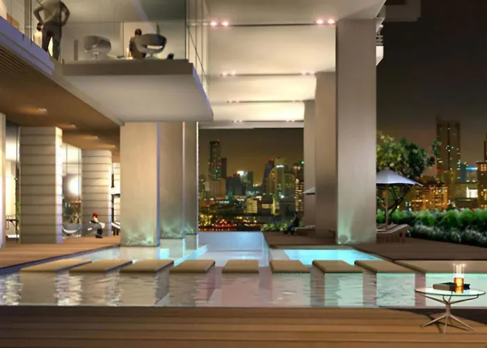 Free Airport Pick Up ! 12th Floor Cozy Room, 5 Mins Walk To Iconsiam & Bts 4*