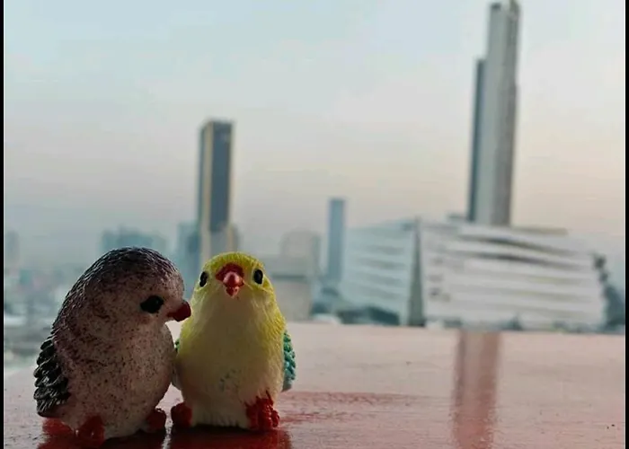 Free Airport Pick Up ! 12th Floor Cozy Room, 5 Mins Walk To Iconsiam & Bts アパートホテル 4*